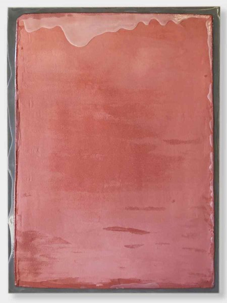 Enzo Cacciola, 26-04-74, cemento e asbesto su tela, 1974, 110x80 cm