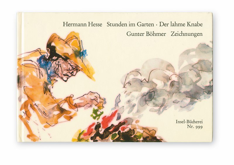 Gunter Böhmer, copertina di Hermann Hesse, Stunden im Garten (Ore in giardino), Erschienen im Insel Verlag 1952, Suhrkamp Verlag 1976