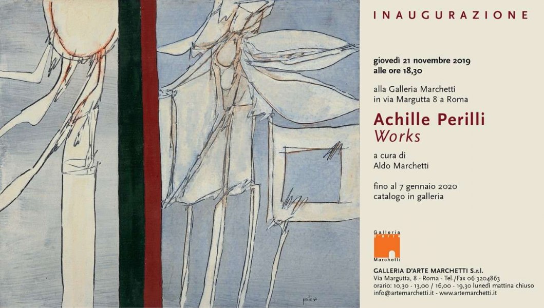 Invito mostra ACHILLE PERILLI, WORKS
