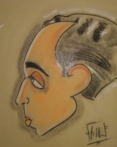 Caricatura di Federico Fellini 1937