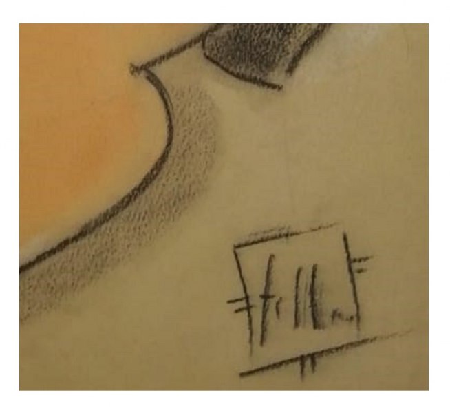 Caricatura di Federico Fellini 1937  part. 