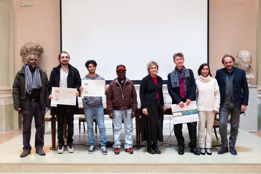 La cerimonia di premiazione all'Accademia di Belle Arti di Bologna. Photo credits: Tommaso Palmieri