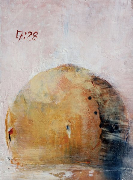 Sergej Glinkov, 17:28, olio su tela, cm 17,7x13,1