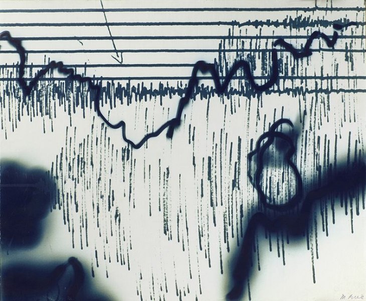 Bruno Di Bello, sismogramma6, 1981, carta fotografica su tela, cm 40x50, courtesy Eidos Immagini Contemporanee