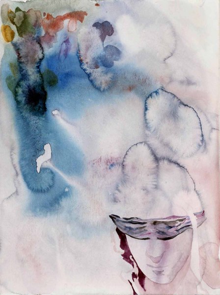 Paula Kamps - "o.T.",2017 - watercolor on paper, 42x59cm