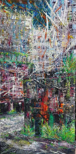 Antonella Catini Verde abusivo Olio su tela Cm 60x120