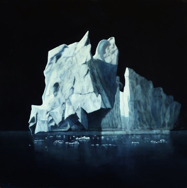 Carlo Ferrari, Grande Iceberg 2, 2018, olio su dibond, cm. 70x70