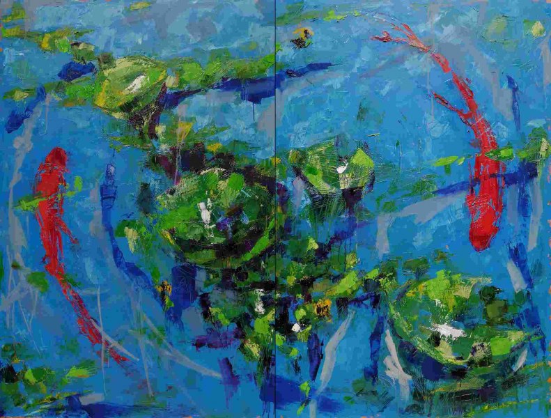 Chiara Mazzotti, Vita-dittico, cm 120x160, 2020