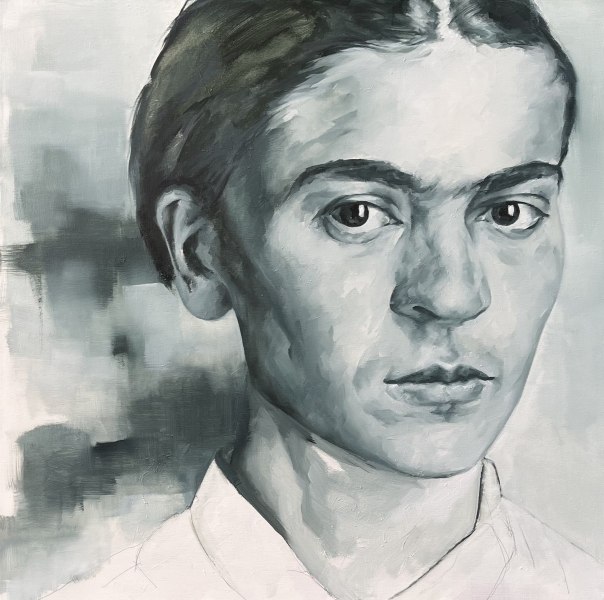 Cristina Davoli, Frida, 2025, olio su tela, cm 100x100