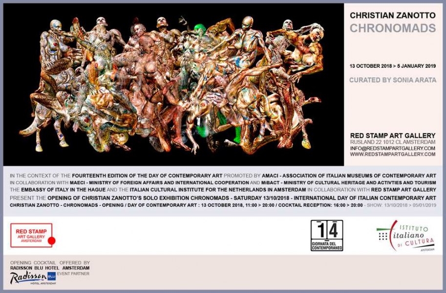 Christian Zanotto - Chronomads - Giornata del Contemporaneo AMACI - Istituto Italiano di Cultura Amsterdam e Red Stamp Art Gallery