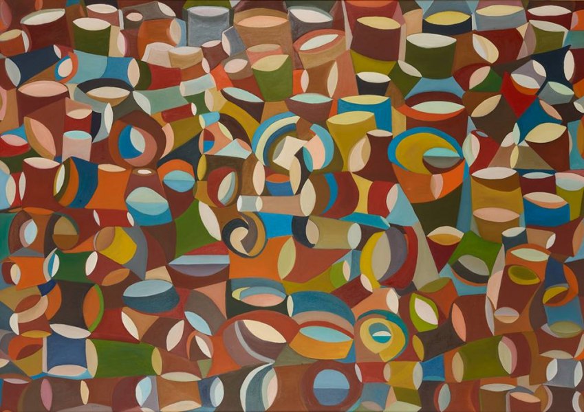 Domenico Gentile - Febbre del weekend -1988 - cm 140x200 - olio su tela