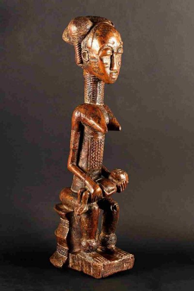 Figura di maternità reale Baoule Daukro, Costa d'Avorio