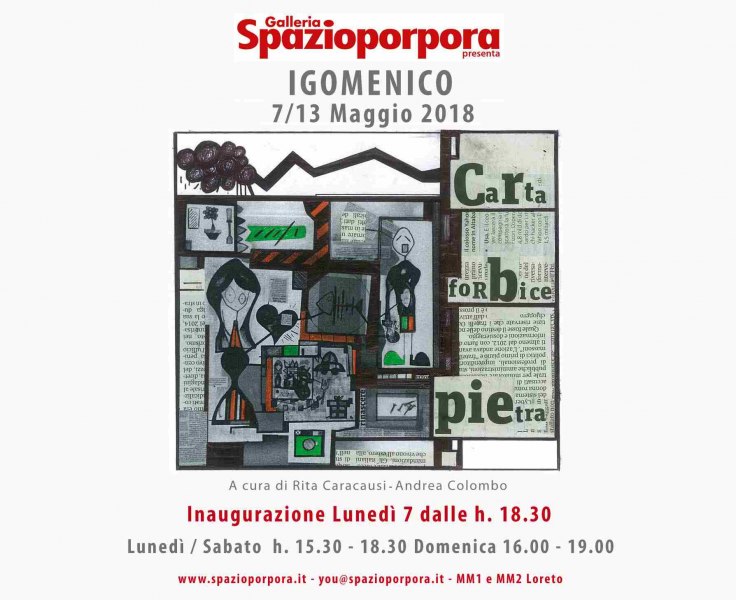 Igomenico Carta Forbice Pietra Spazioporpora Milano
