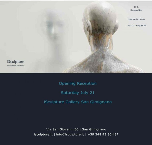 Hermann Josef Runggalder: Suspended Time - a solo exhibition at iSculpture Art Gallery San Gimignano