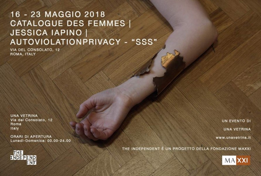 Jessica Iapino, AUTOVIOLATIONPRIVACY, “SSS” - Stivale, Sardegna, Sicilia, 2018, performance/gioiello-scultura, bronzo, dimensioni variabili