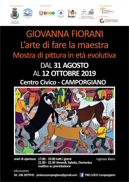 Locandina mostra Giovanna Fiorani - L’arte di fare la maestra 