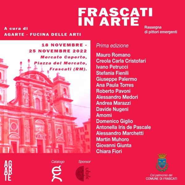 Locandina rassegna pittura "Frascati in Arte" AGARTE