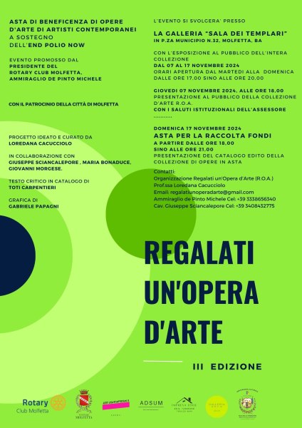 Manifesto REGALATI UN'OPERA D'ARTE