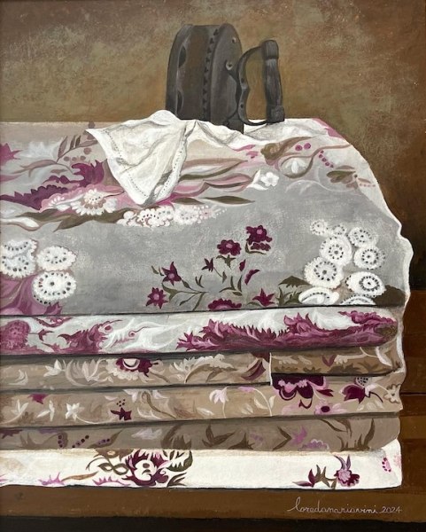 Loredana Riavini - Home, 2024 - acrilico su tavola - cm 54x40