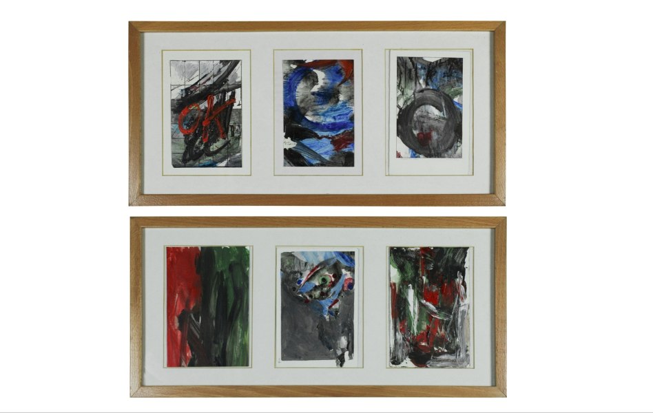 Lucio Riva, OK 6 riquadri, 1990-1991, acrilico, 34x42 cm. Ph. Ludovica Prandi