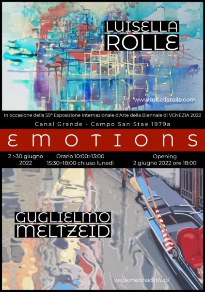 Mostra d'arte Emotions di Luisella Rolle e Guglielmo Meltzeid