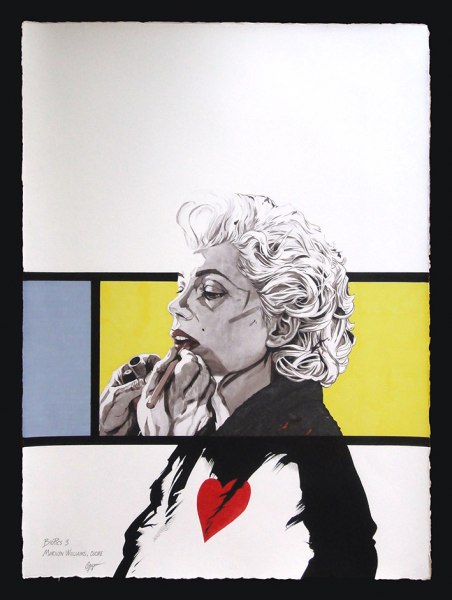 Marilyn Williams di Fabio Govoni T.M. carta amalfi 50x70 cm