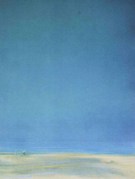 PIERO GUCCIONE  “L’ombra sulla spiaggia”, litografia e calcografia, 77x 59 cm, 1975