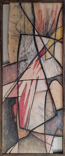 Renzo Sbolci Equinozio d'autunno # - Matite su legno multistrato Cm 40x100