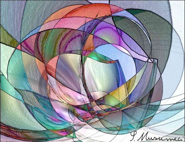 Salvatore Musumeci, "Fantasia di colori", computer art.