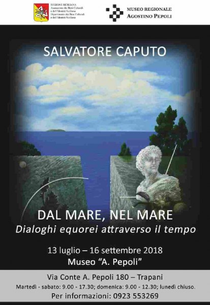 Salvatore Caputo locandina mostra "Dal ,are, nel mare"