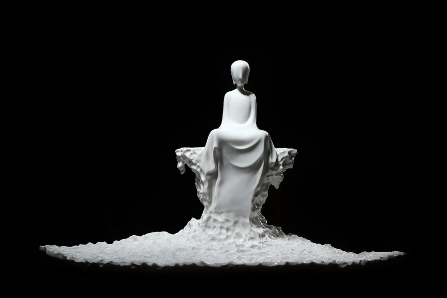 Su Xianzhong-Landscape 2-Blanc De Chine Porcelain-ESH Gallery