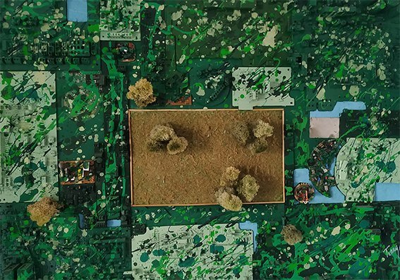 Tommaso Vitale - Green city Tecnica mista Cm 90x70x5