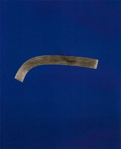  “Marina” 1966   acrilico e foglia argento su tela   100X80 -Courtesy  Archivio Arturo Vermi -- Ca' di Fra' Milano