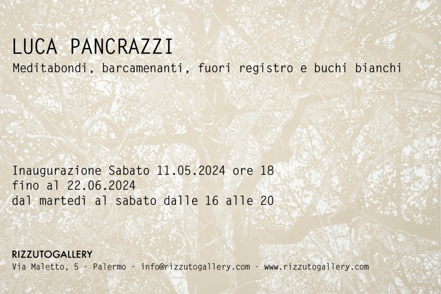Luca Pancrazzi - Meditabondi, barcamenanti, fuori registro e buchi bianchi image 1