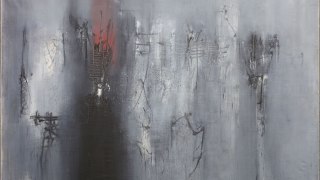 Emilio Scanavino, Come fuoco nella cenere , 1960, olio su tela, cm. 200x300