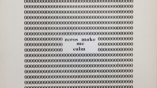 Endre Tot | Zer0s make me calm, 1975 | screen print on aluminium | cm. 26 x 25 © Loom Gallery & The Artist