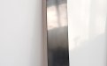 Matthew Allen, Untitled, 2019 polished graphite on linen, 187x38x6 cm 