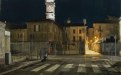Opera "Notte, nessuno in giro", Nicola Nannini, 2019, olio su tela