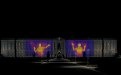 Stefano Cagol - The Body of Energy (of the mind) - doppia proiezione su larga scala, video infrarosso, 33 x 60 m cad. Reggia di Caserta, facciata, 10 novembre 2018 