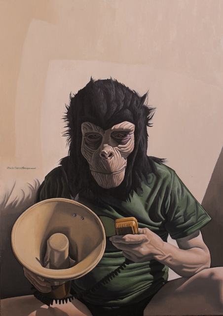 “ALTRUIST APE” oil on canvas 70×50 cm