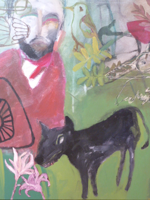 Mirta Vignatti – Appunti di un naturalista (acrilico su tela, 60x60cm, 2012)
