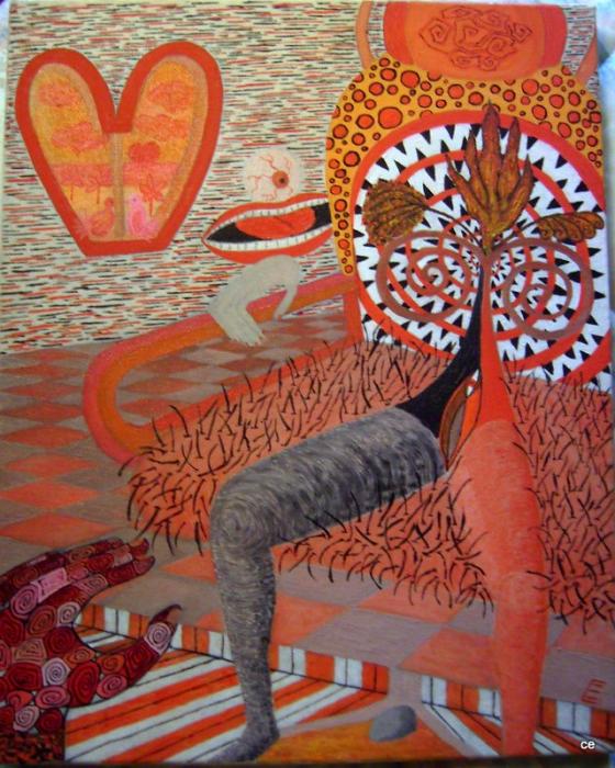 PASSENGER OF DREAMS,2010,olio su tela,cm40x50