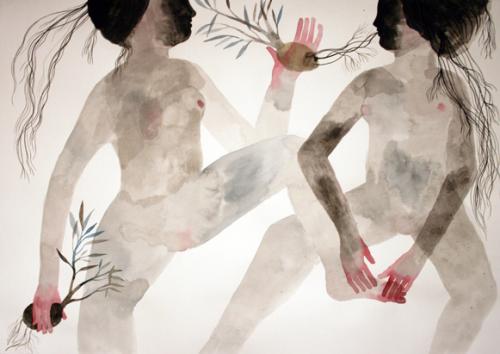 sequenza3/sequence3 #12 watercolors on paper 50x70cm