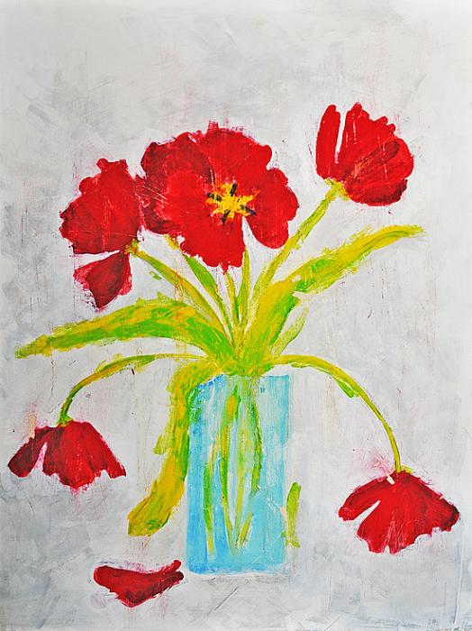 “tulipani in vaso”